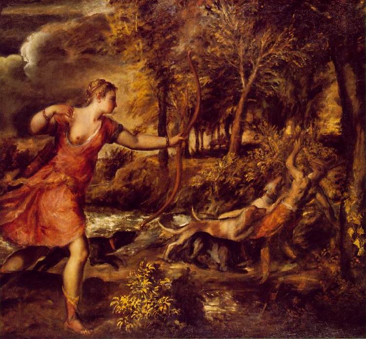 TIZIANO Vecellio Death of Actaeon jhfy